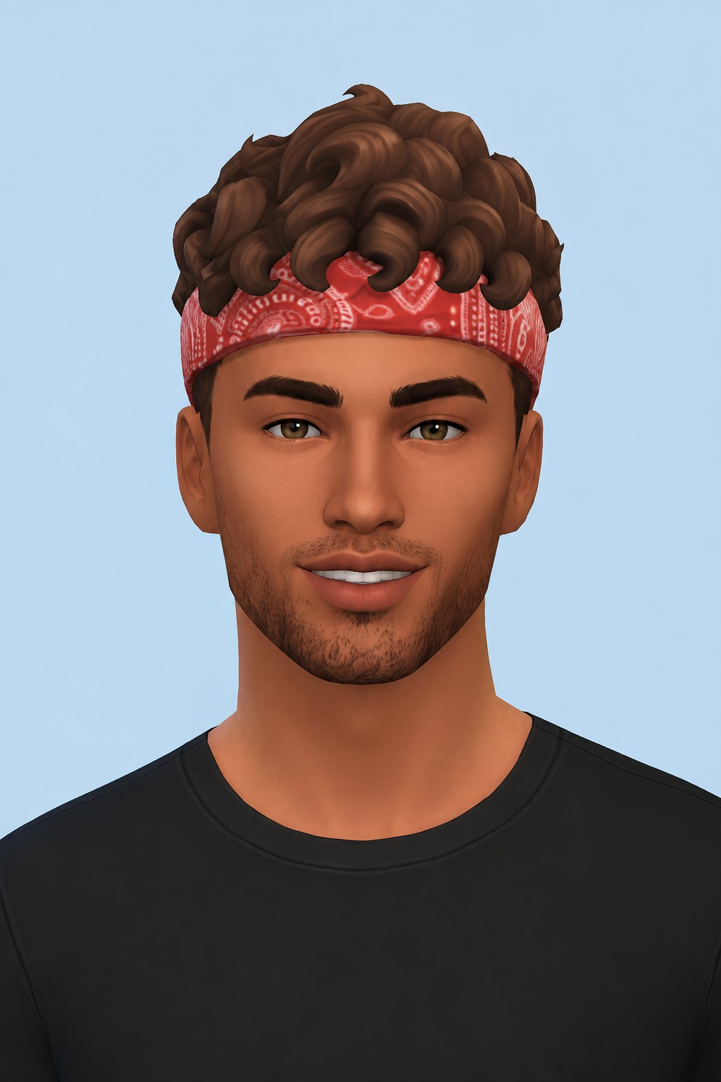 Daryl Hair custom content (CC) for Sims 4 by johnnysims