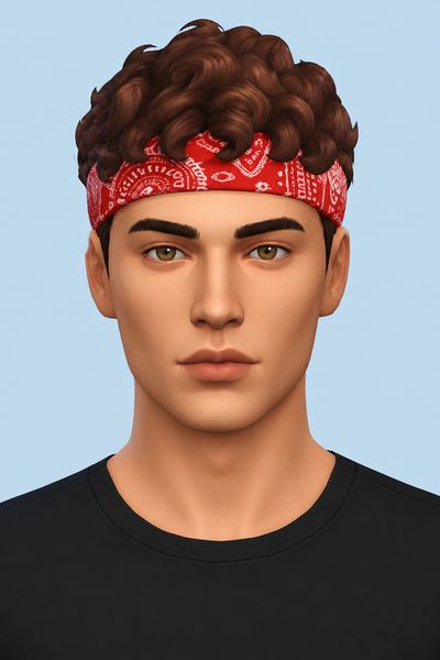 Streetboys Headband custom content (CC) for Sims 4 by johnnysims