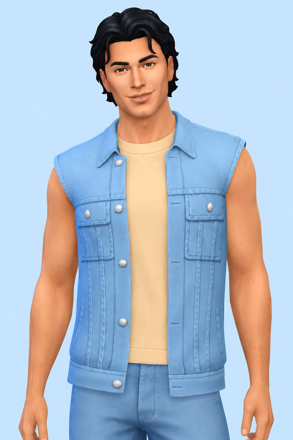 Digital Romance Top custom content (CC) for Sims 4 by joliebean