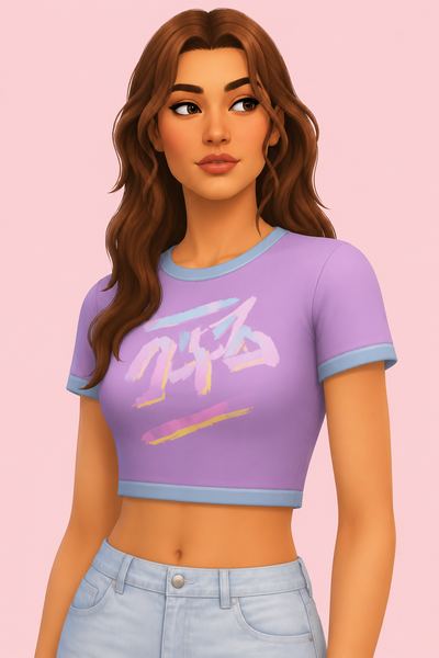 Hyacinth Top custom content (CC) for Sims 4 by joliebean