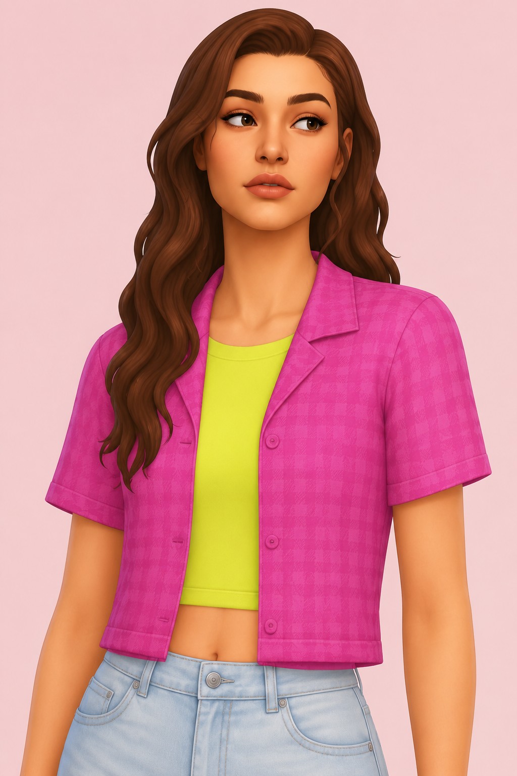 Main Character Top custom content (CC) for Sims 4 by joliebean