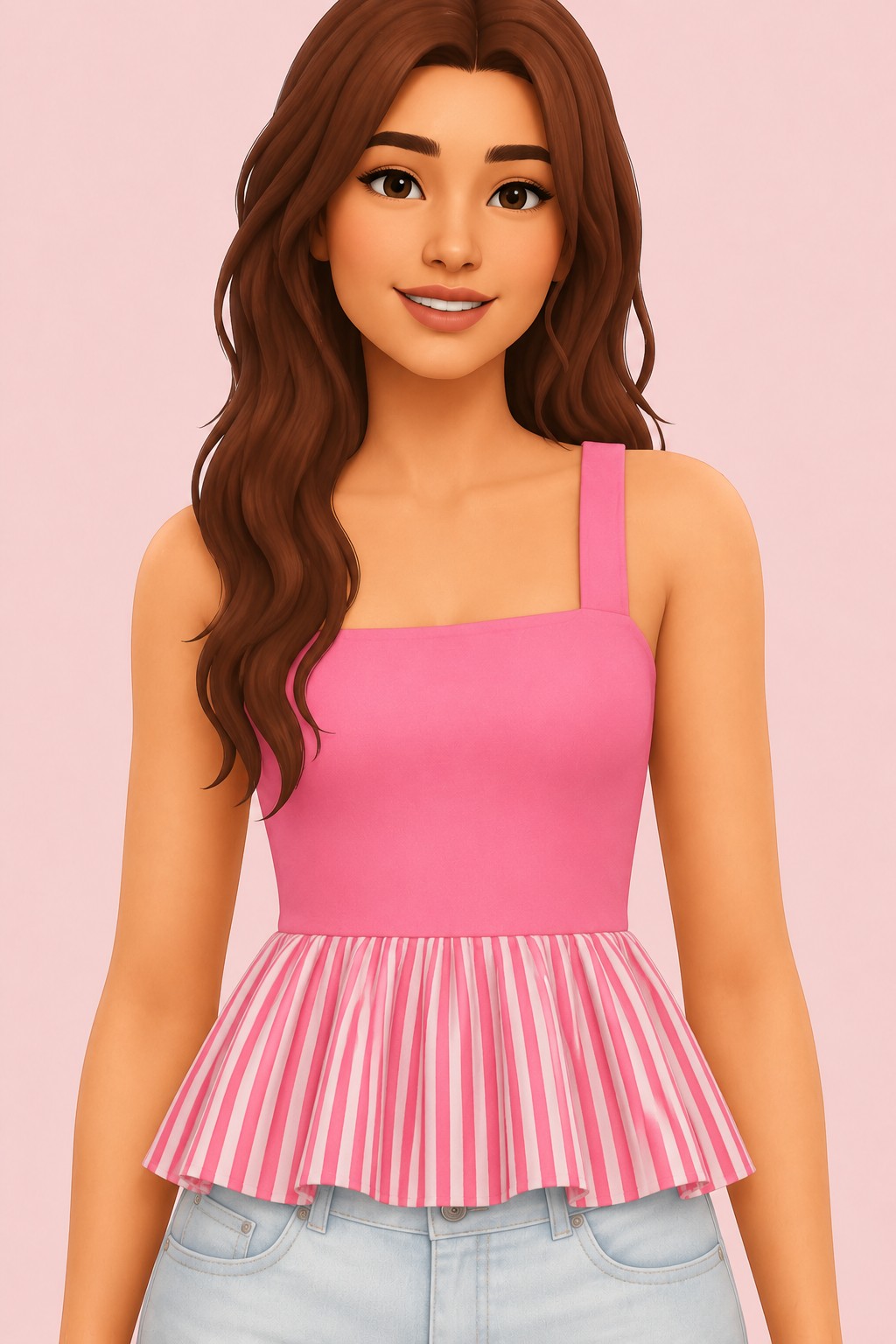 Kelly Top custom content (CC) for Sims 4 by daisypixels