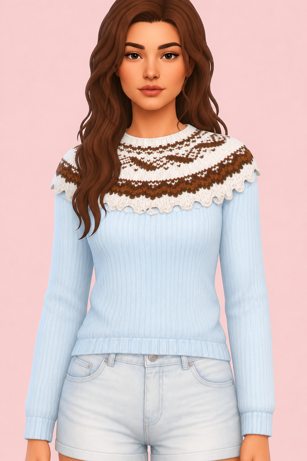 Hot Cocoa Top custom content (CC) for Sims 4 by joliebean