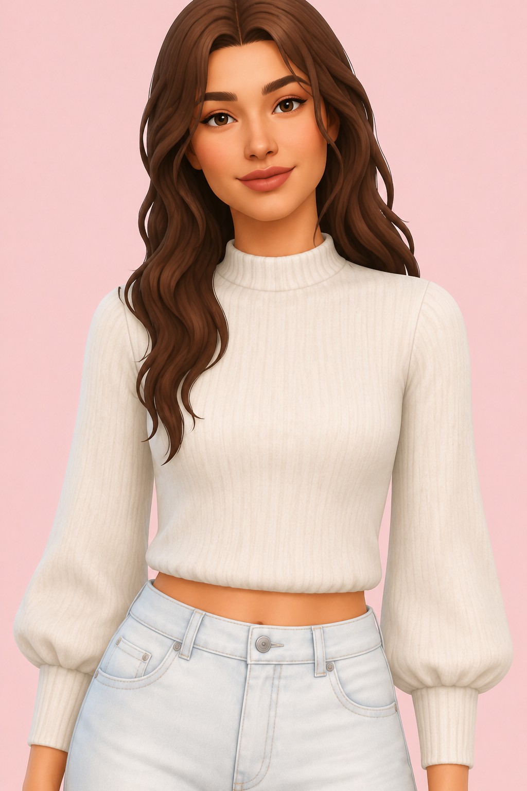 Sable Top custom content (CC) for Sims 4 by joliebean