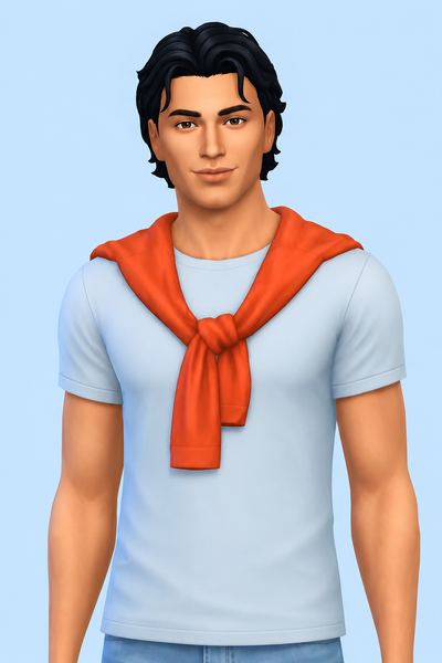 Socialite Tshirt custom content (CC) for Sims 4 by caiocc
