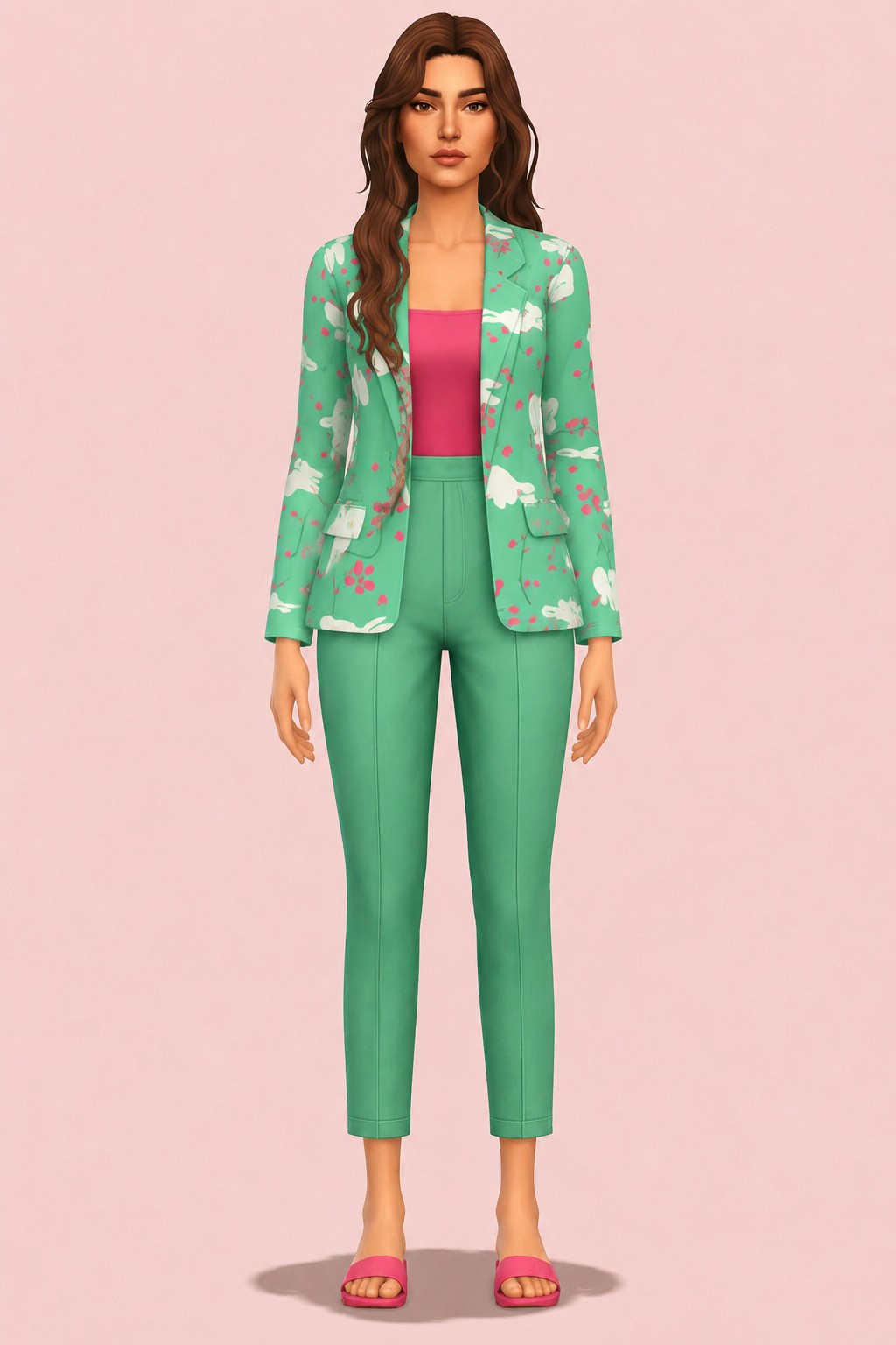 Cecilia Suit custom content (CC) for Sims 4 by huien
