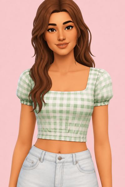 Aster Top custom content (CC) for Sims 4 by arethabee