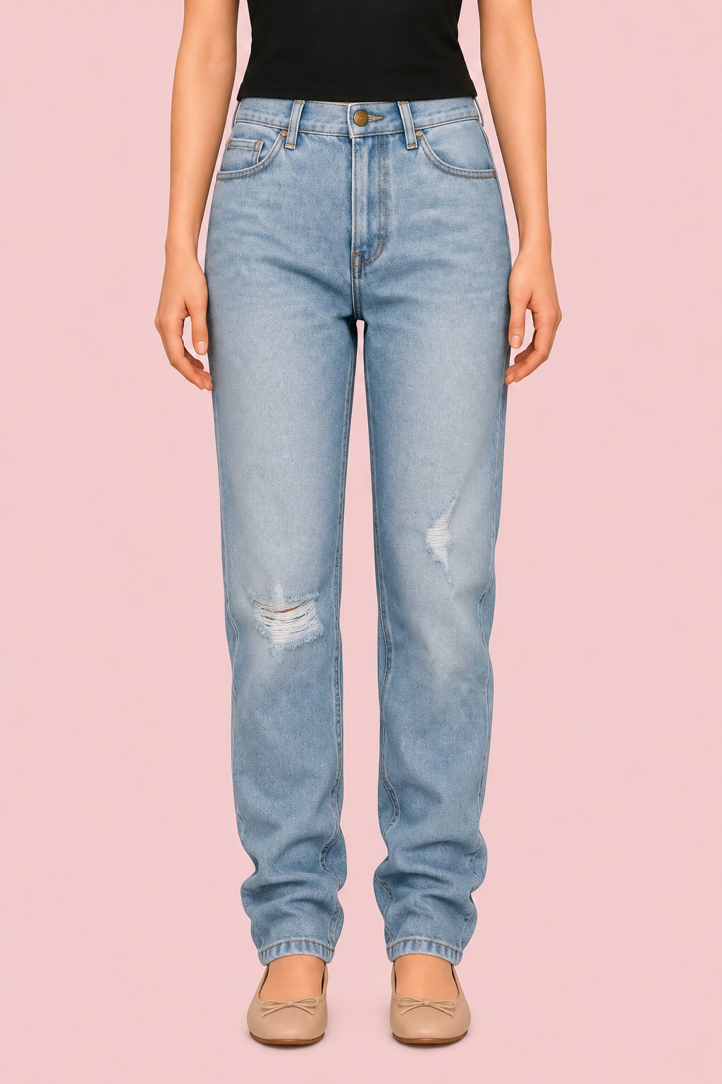 Boyfriend Jeans custom content (CC) for Sims 4 by RIMINGs