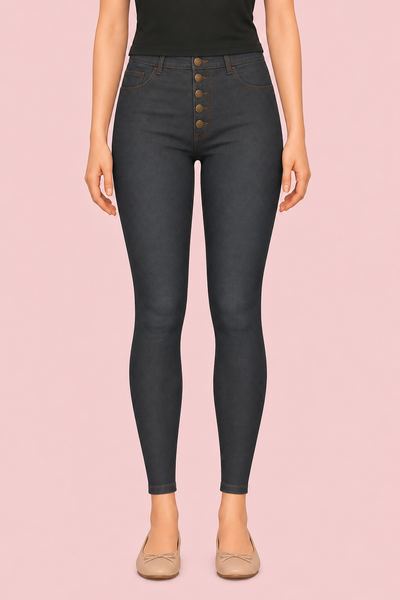 Button Up Skinny Jeans custom content (CC) for Sims 4 by lazy_eyelids