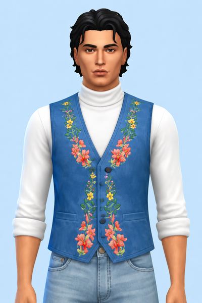 Aldi Vest custom content (CC) for Sims 4 by marsmerizingsims