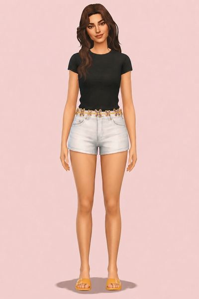 Dragonfly Belt custom content (CC) for Sims 4 by trillyke