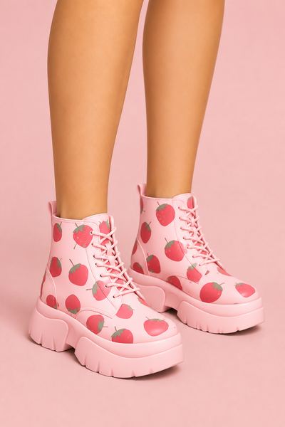 [marsiellia] strawberry shoes custom content (CC) for Sims 4 by marsiellia