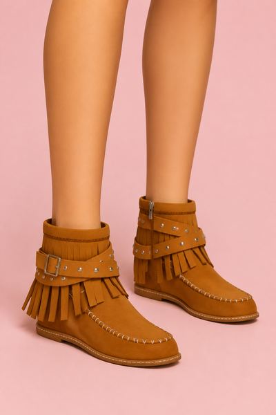Tassel Ankle Boots 01 custom content (CC) for Sims 4 by jiussims