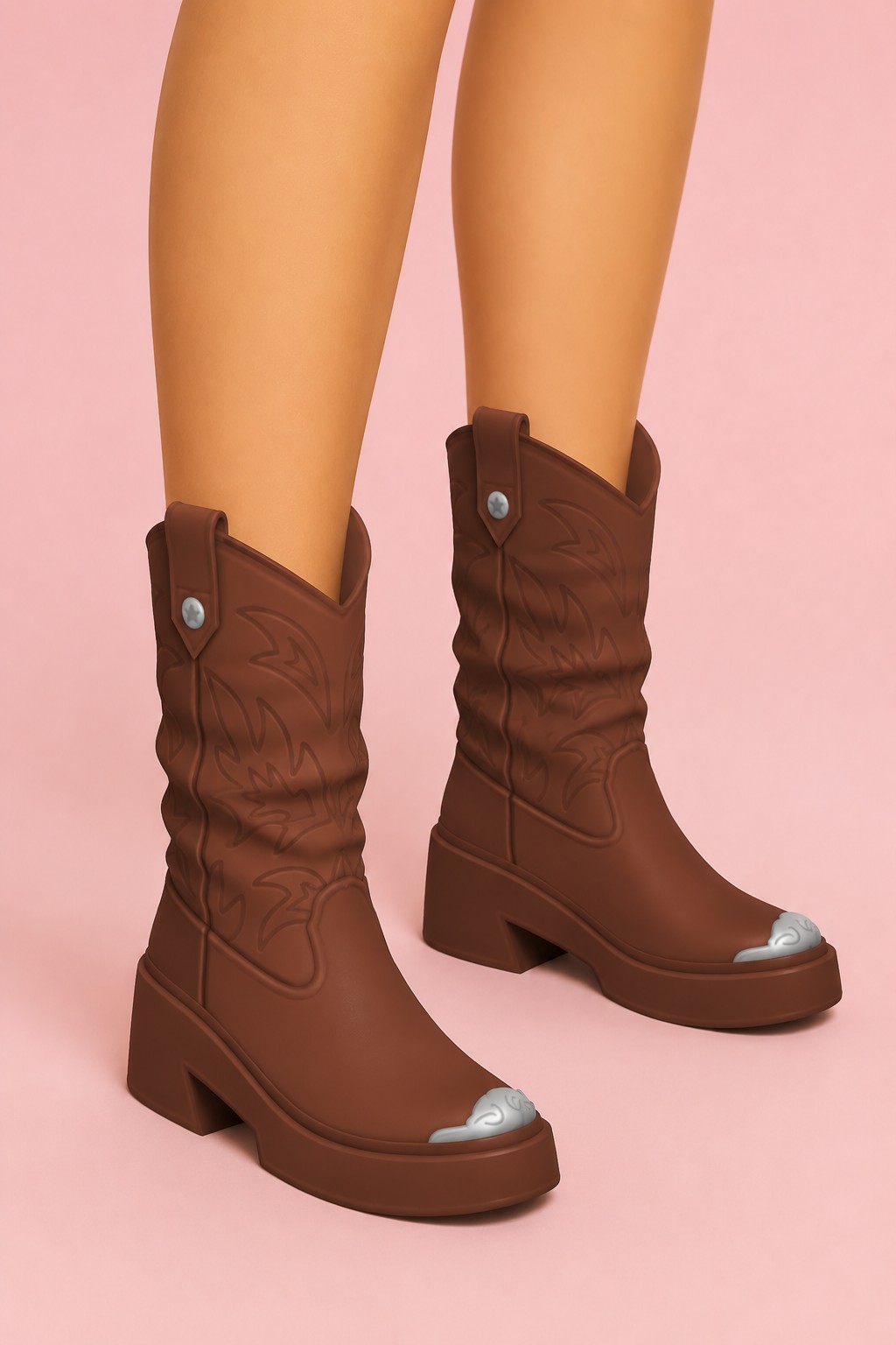 Rodeo Boots custom content (CC) for Sims 4 by madlen