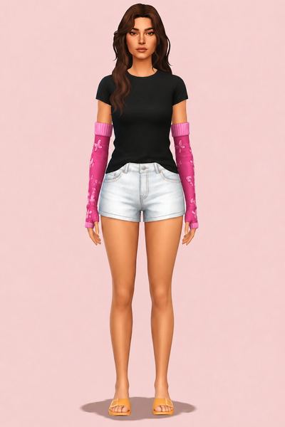 Dragonfly Sleeves custom content (CC) for Sims 4 by trillyke