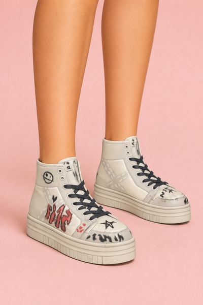 Grunge Revamp High Top Sneakers custom content (CC) for Sims 4 by trillyke