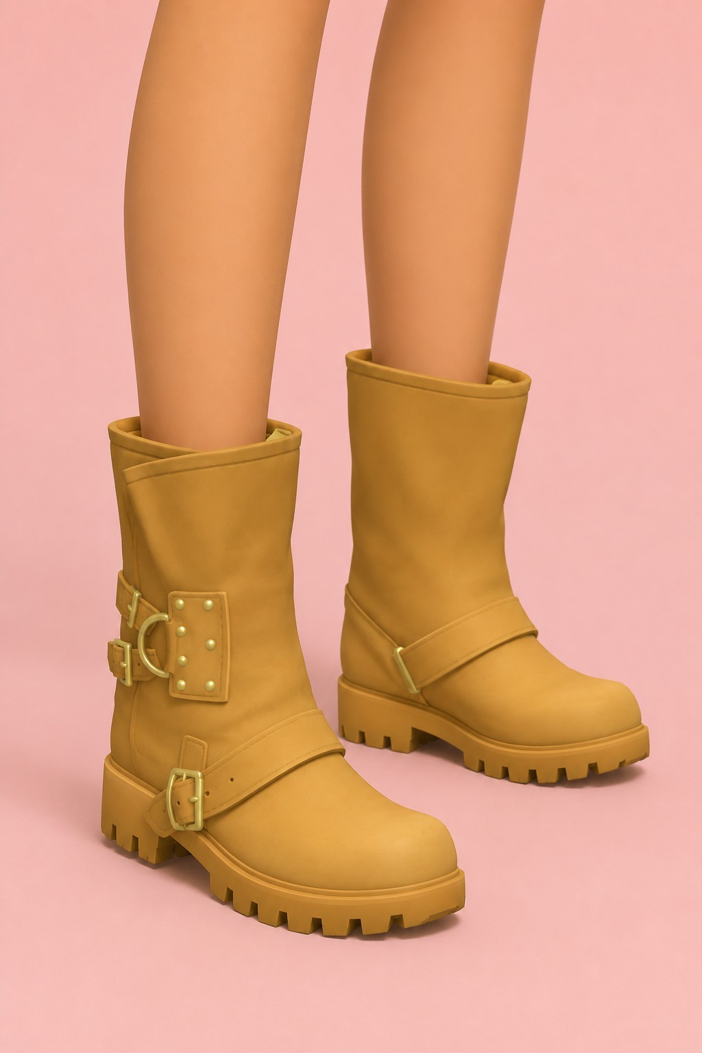 Isolde Boots Buckles custom content (CC) for Sims 4 by madlen
