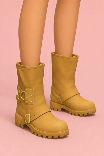 Isolde Boots Buckles custom content (CC) for Sims 4 by madlen