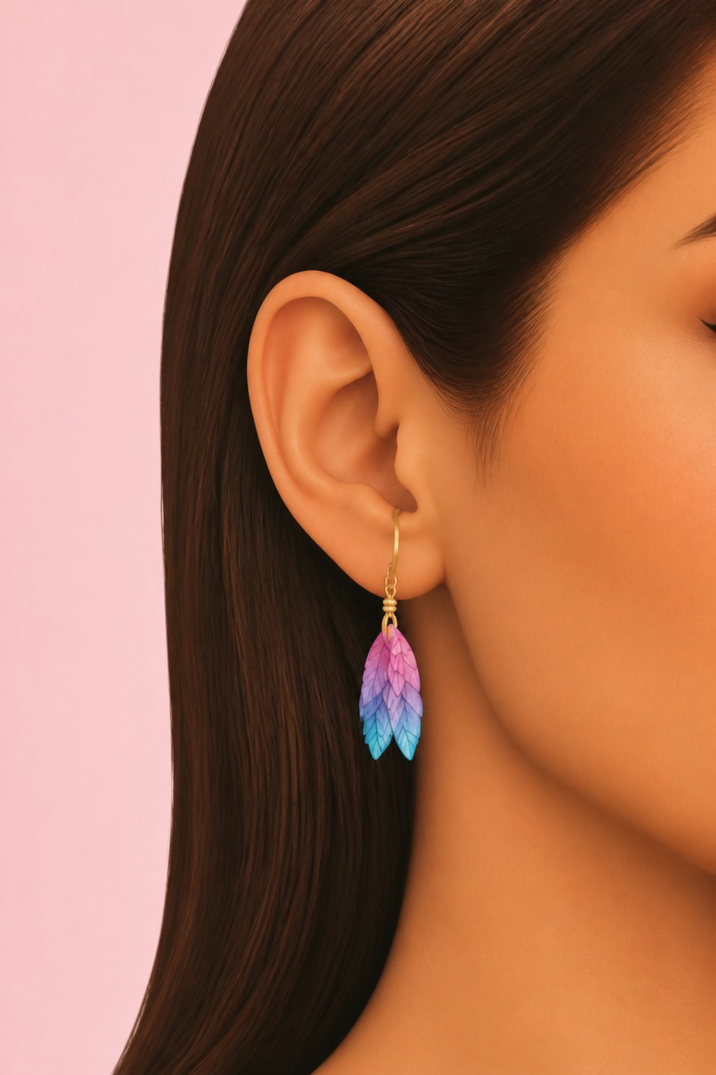 Fairy Wing Earrings custom content (CC) for Sims 4 by trillyke