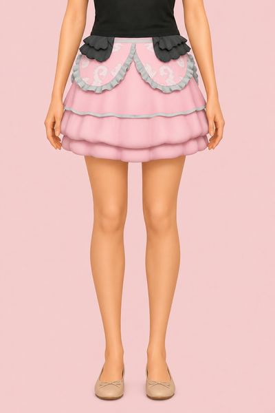 Jes skirt custom content (CC) for Sims 4 by atomiclight