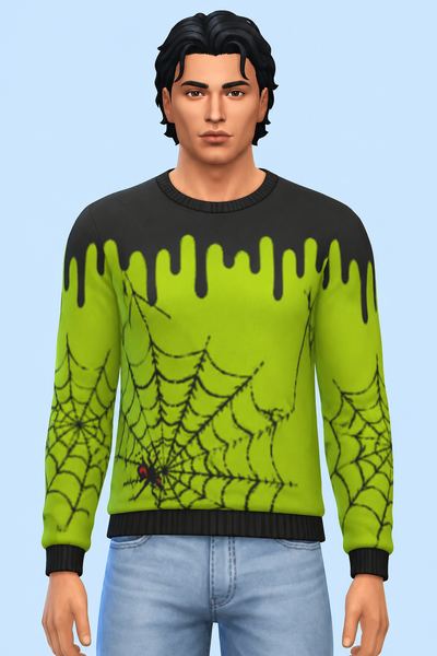 Spooky Sweater custom content (CC) for Sims 4 by saruin