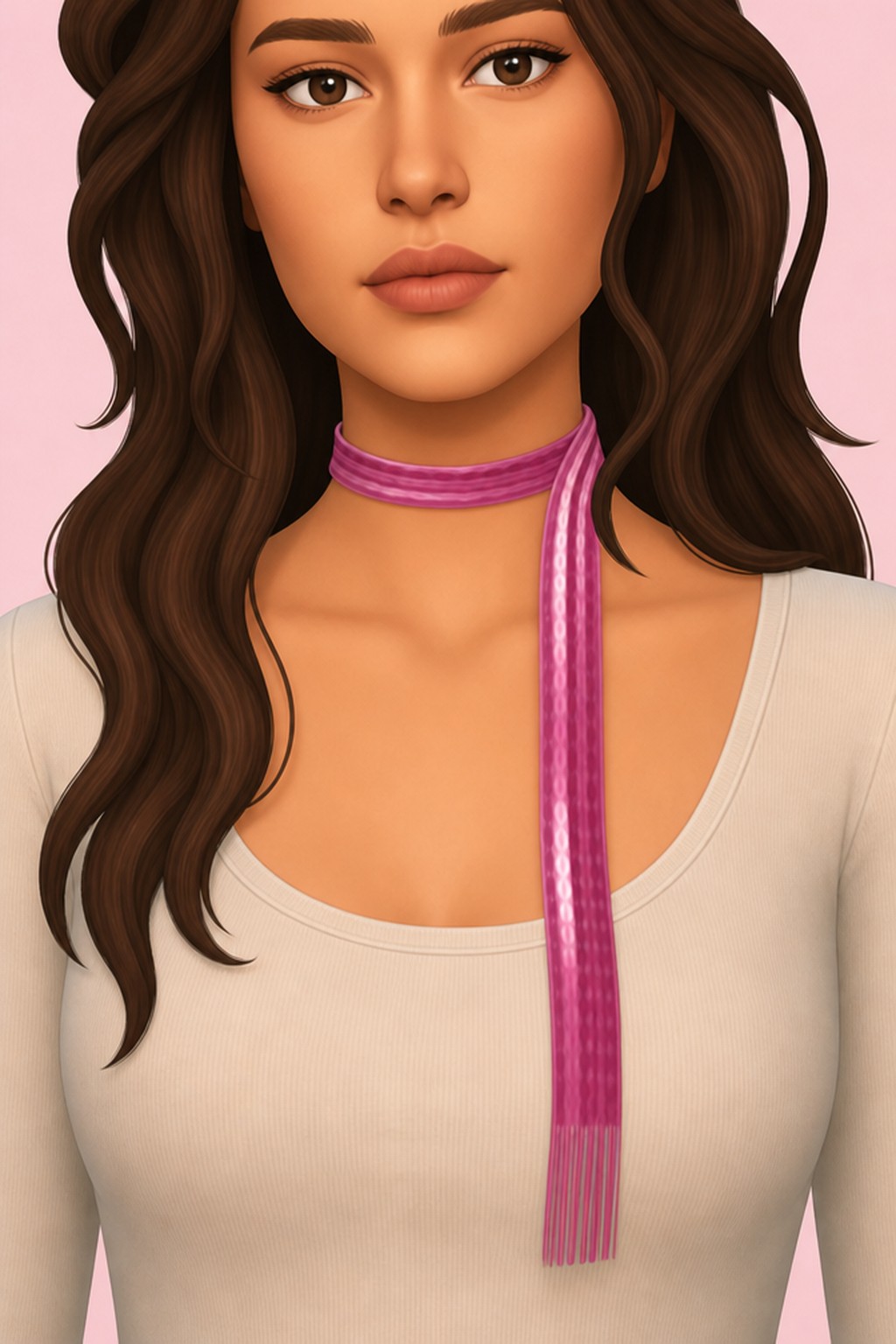 Margaret Scarf custom content (CC) for Sims 4 by ikarisims