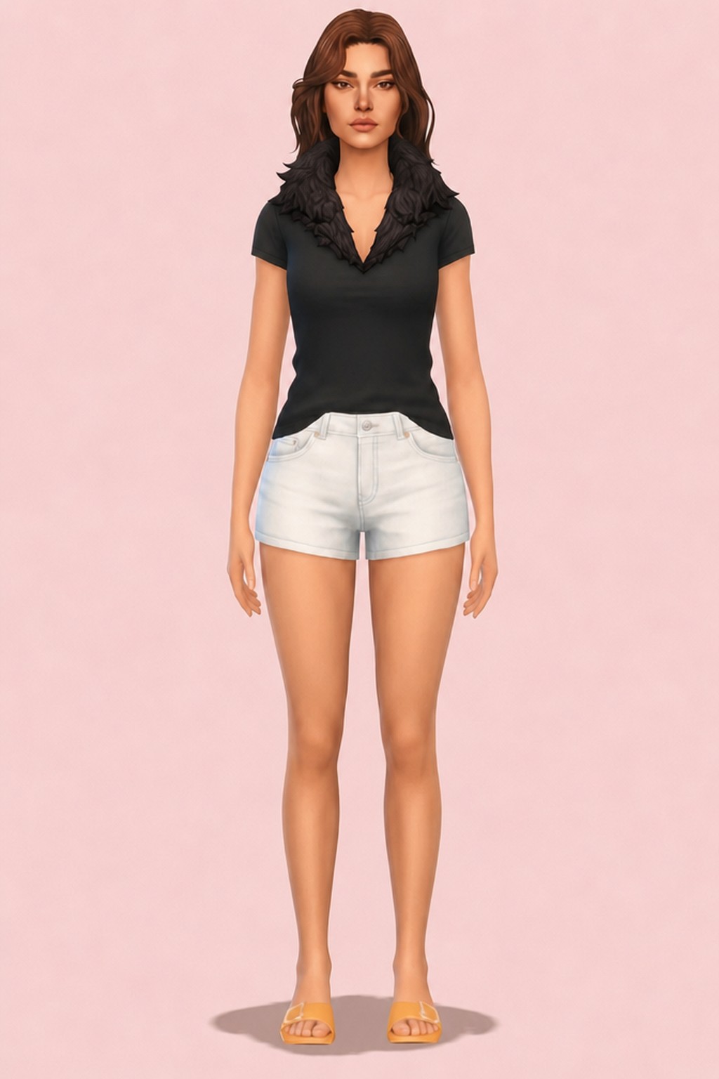 Edea Fur Overlay custom content (CC) for Sims 4 by sentate