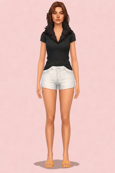 Edea Fur Overlay custom content (CC) for Sims 4 by sentate