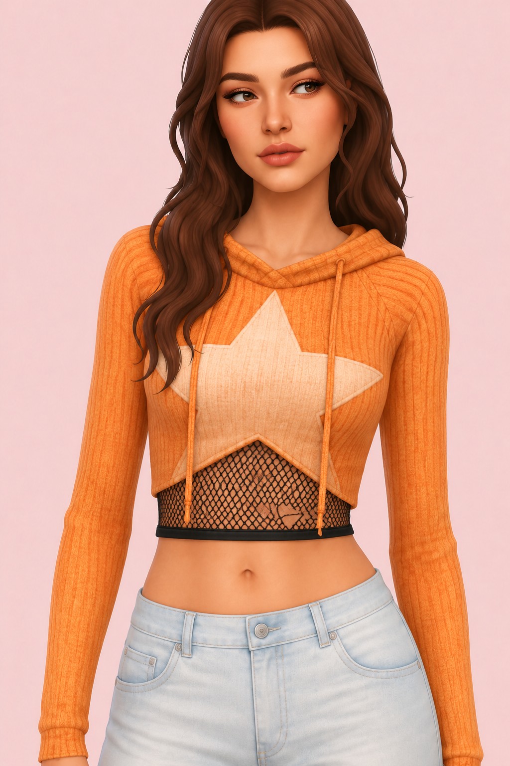 Howl Crop Top custom content (CC) for Sims 4 by trillyke
