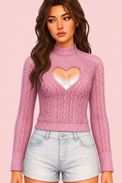 Confession Sweater and Accessory Top