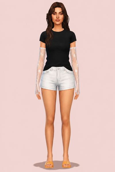 Summer Kimono custom content (CC) for Sims 4 by bluerose3DFashion