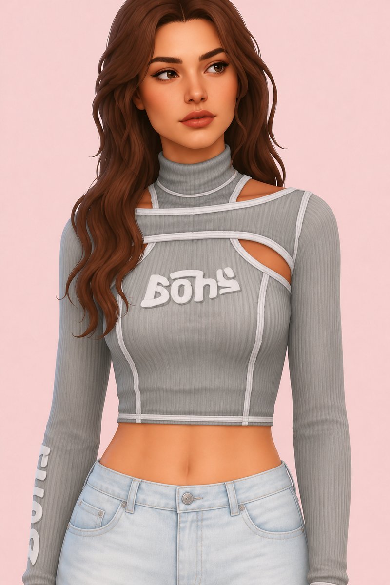 Virtual Angel Top custom content (CC) for Sims 4 by trillyke