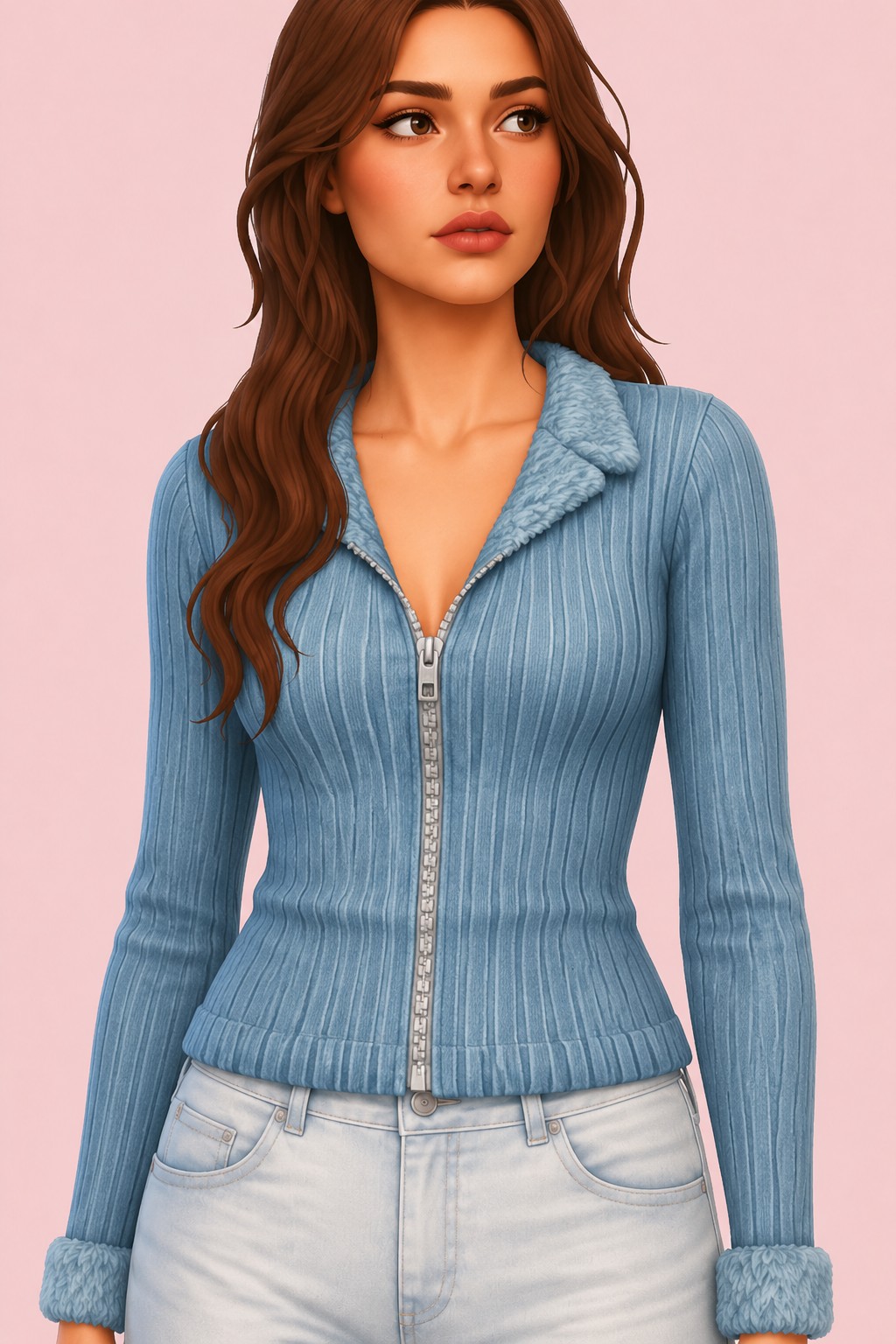 Cliché Cardigan custom content (CC) for Sims 4 by trillyke