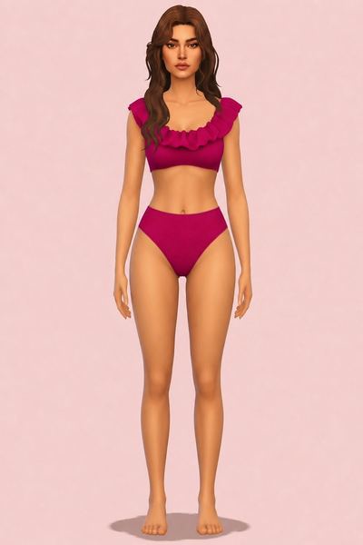 Summer Swimsuit "THE DOK" custom content (CC) for Sims 4 by alejo_sims4