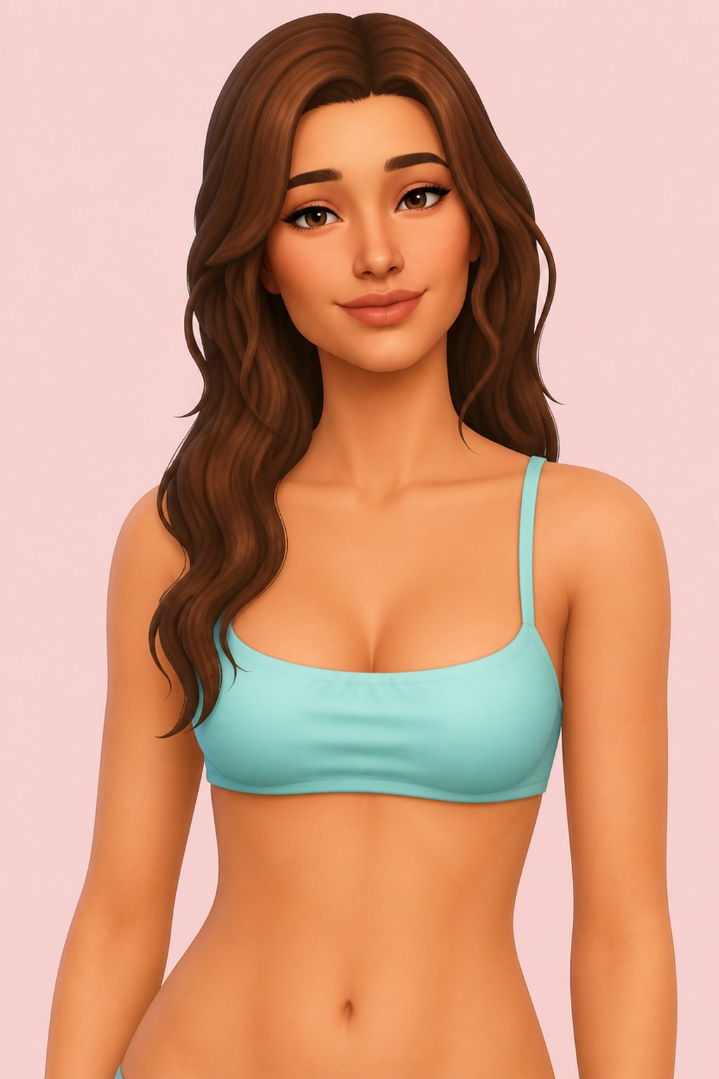 Hanna Bikini Top custom content (CC) for Sims 4 by caiocc
