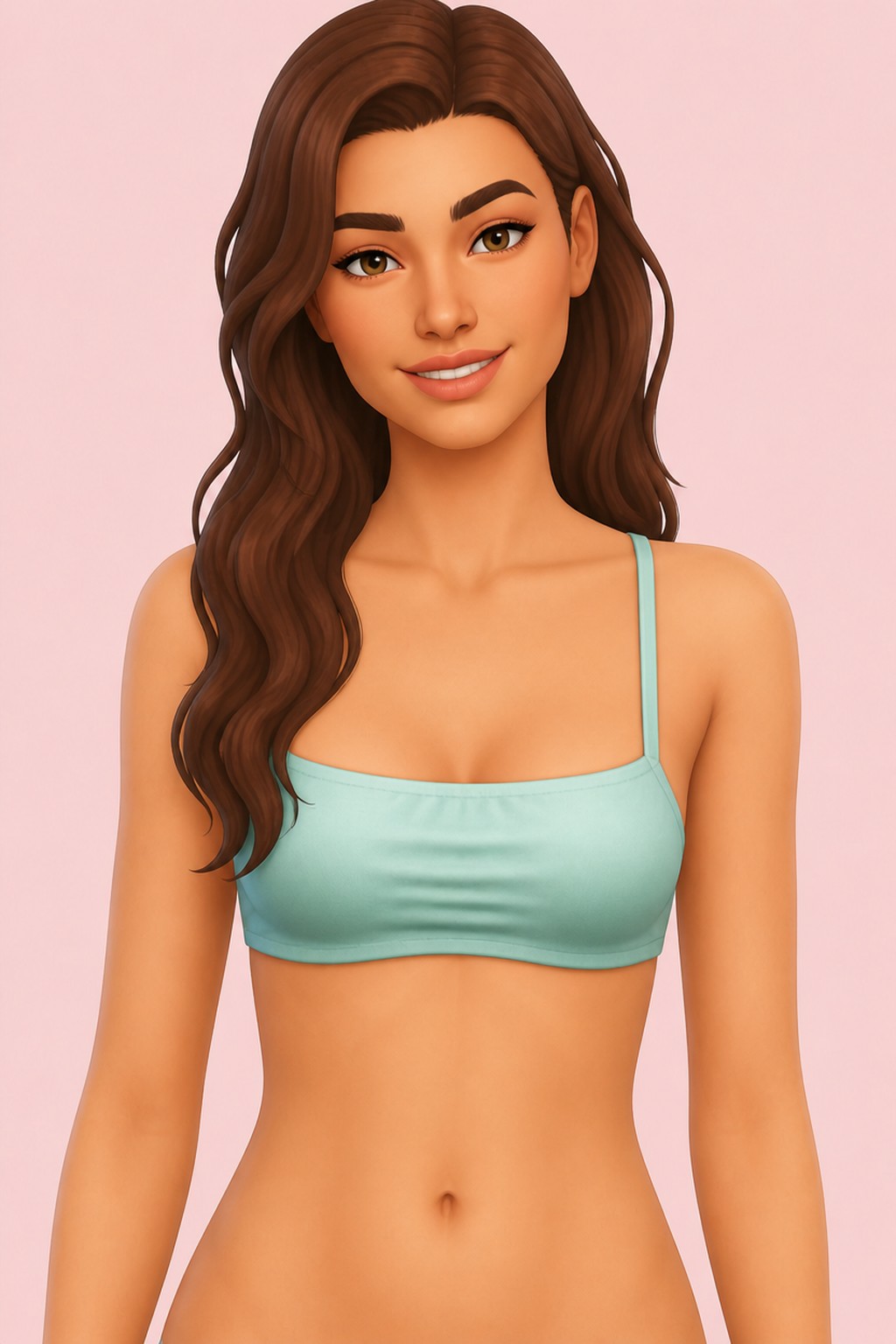 Victoria Bikini Top custom content (CC) for Sims 4 by caiocc