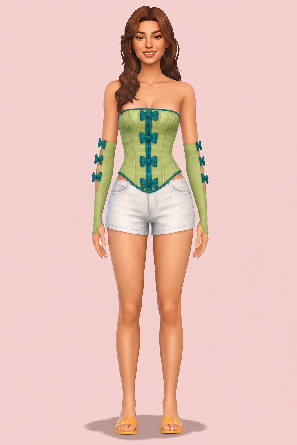 Perfect Night Corset custom content (CC) for Sims 4 by trillyke