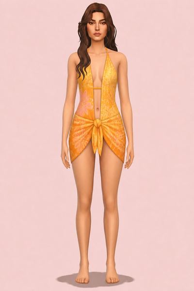 Beach Yoke custom content (CC) for Sims 4 by caiocc