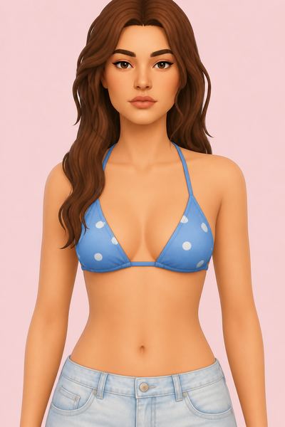 Sereia Swimsuit Top custom content (CC) for Sims 4 by serenitycc