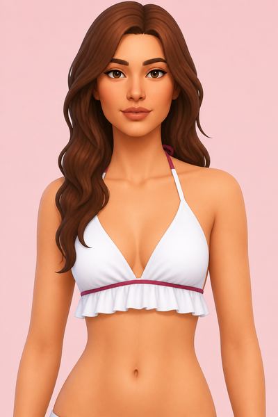 Swimming top custom content (CC) for Sims 4 by Arltos