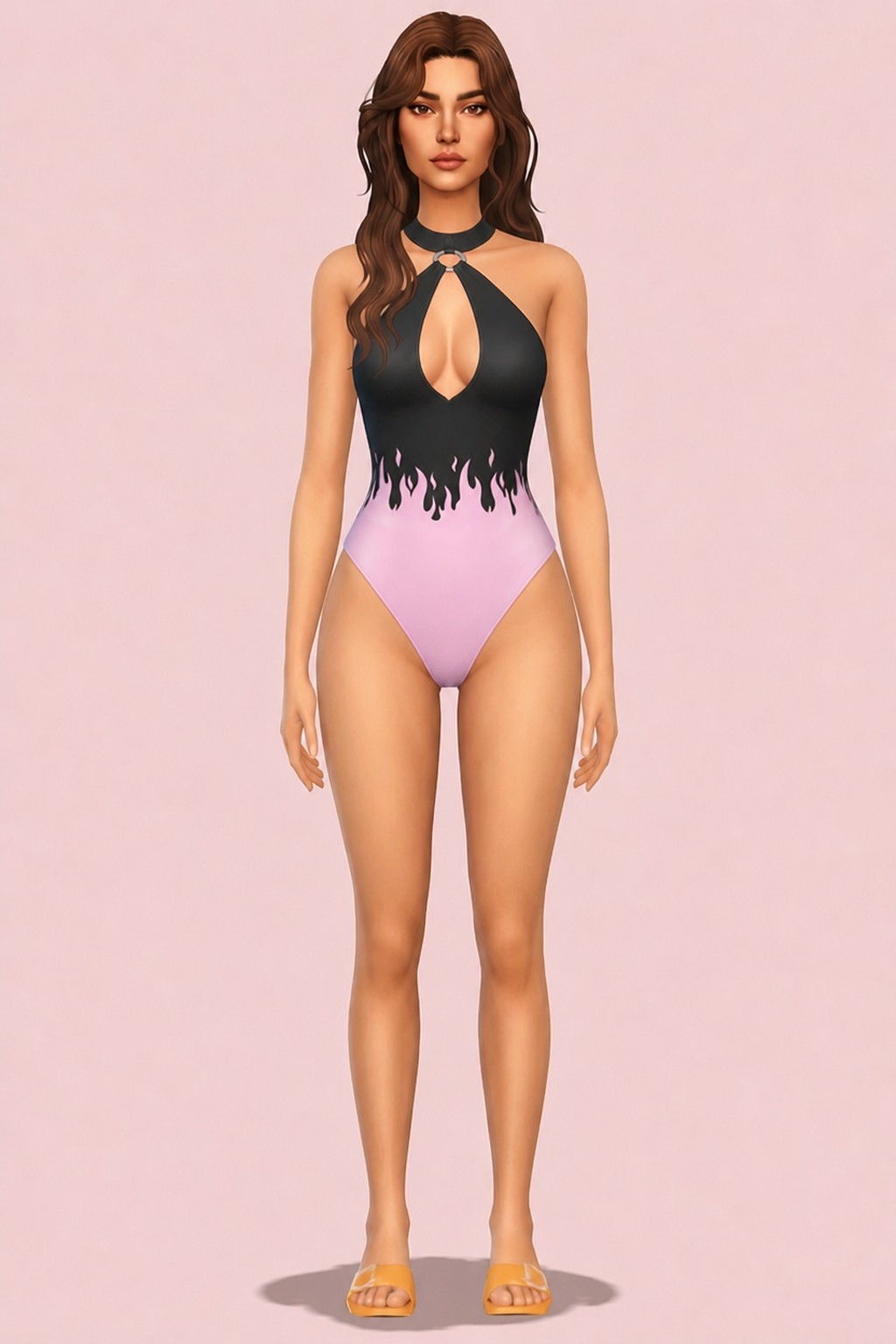 PEACH | Angeline Swimsuit custom content (CC) for Sims 4 by SMSims