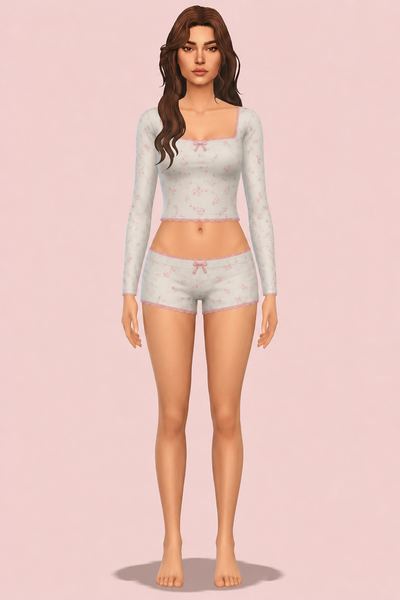 Pillow Talk Collection - Lingerie Set custom content (CC) for Sims 4 by camuflaje