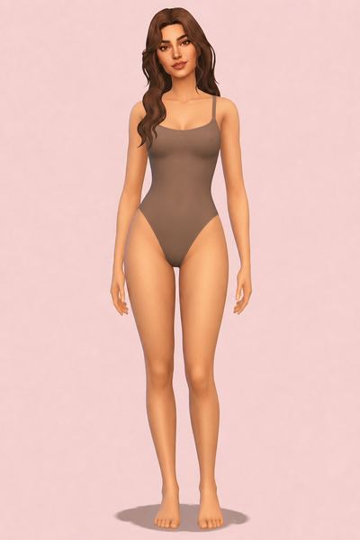 BareForm Mid Bodysuit custom content (CC) for Sims 4 by madlen
