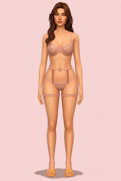 Angel Lingerie Acc custom content (CC) for Sims 4 by bluerose3DFashion