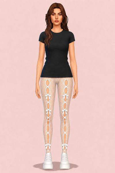 Girls' Night Tights custom content (CC) for Sims 4 by trillyke