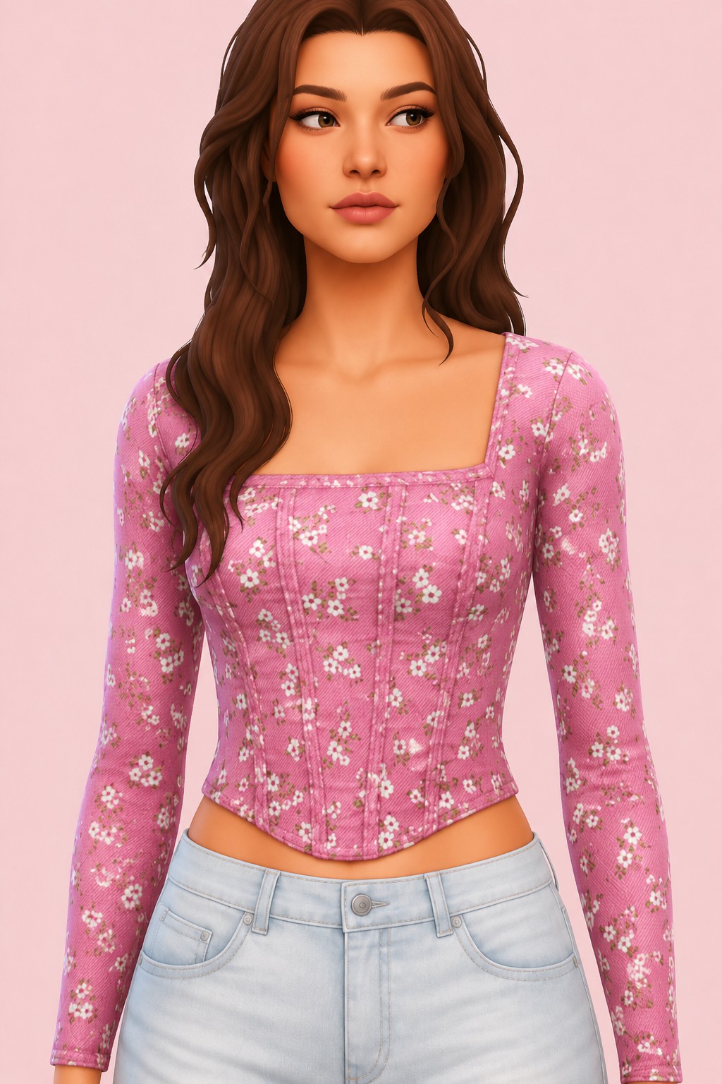 Bitter Sweet Top custom content (CC) for Sims 4 by trillyke