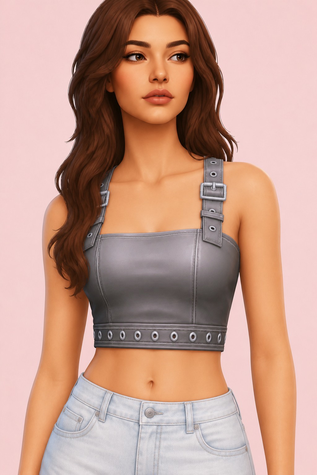 Fate Top custom content (CC) for Sims 4 by trillyke