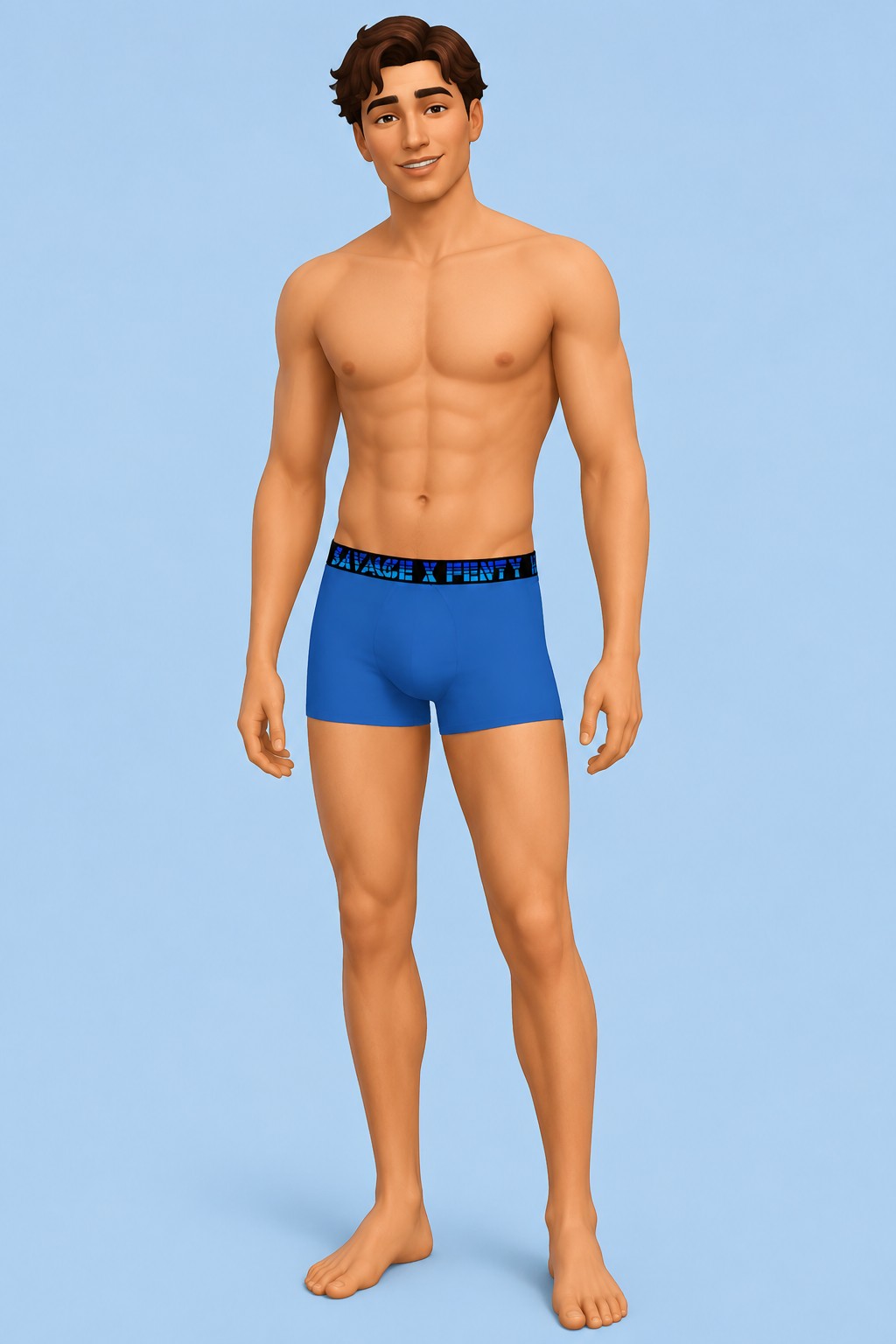 SavageXFenty Boxer Trunks custom content (CC) for Sims 4 by kmcreations