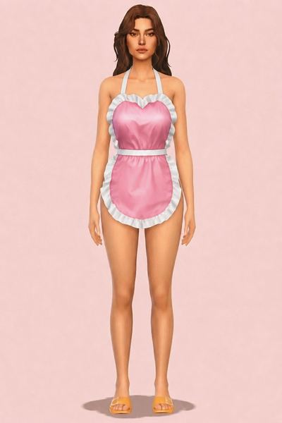 SUGAR | M'lady Apron REMAKE (UPDATED 8/3) custom content (CC) for Sims 4 by SMSims