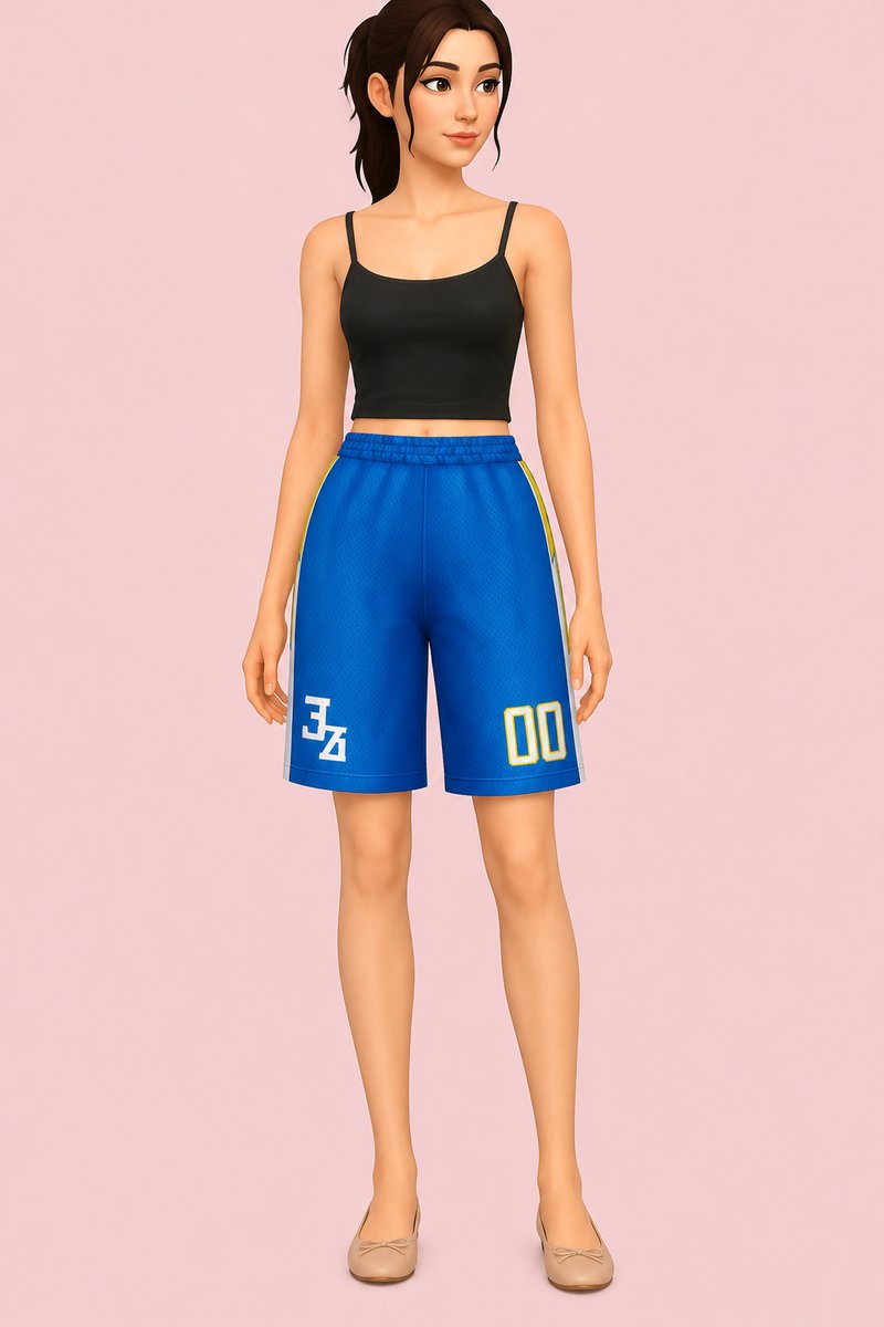 Zero Jersey Shorts custom content (CC) for Sims 4 by trillyke